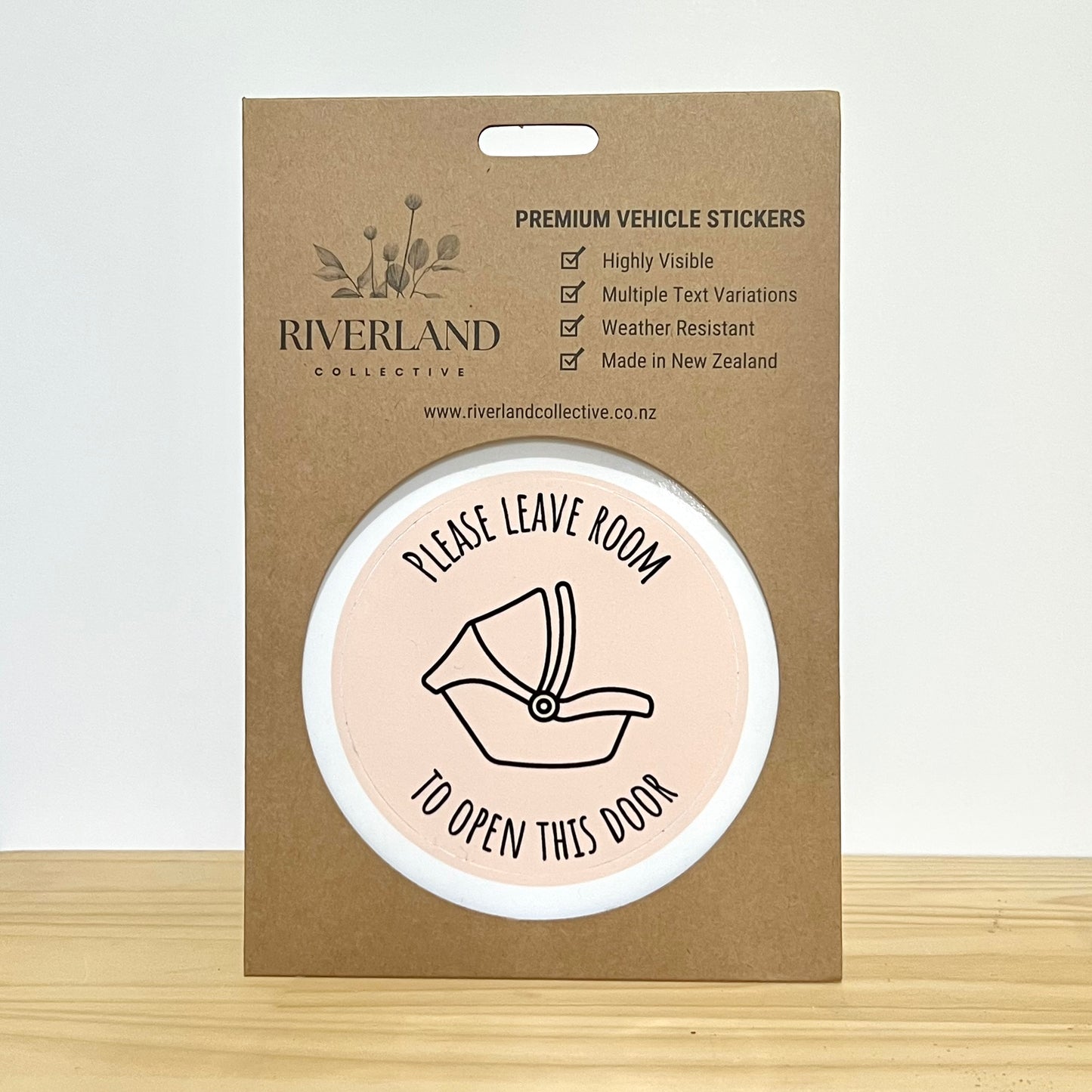 Please Leave Room Sticker